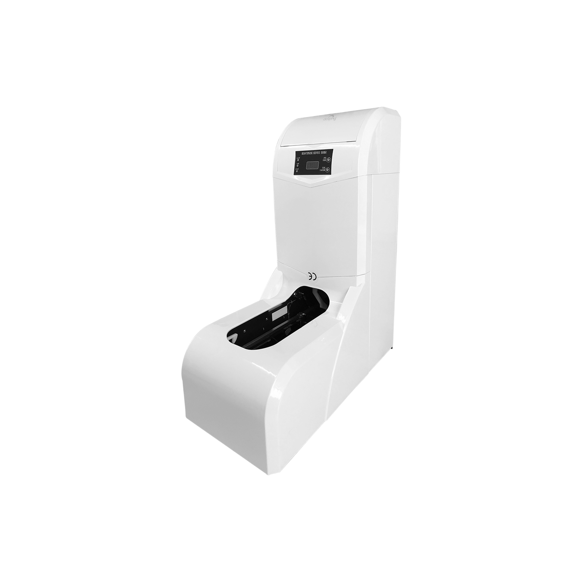 White Automatic Shoe-Cover Dispenser with Display
