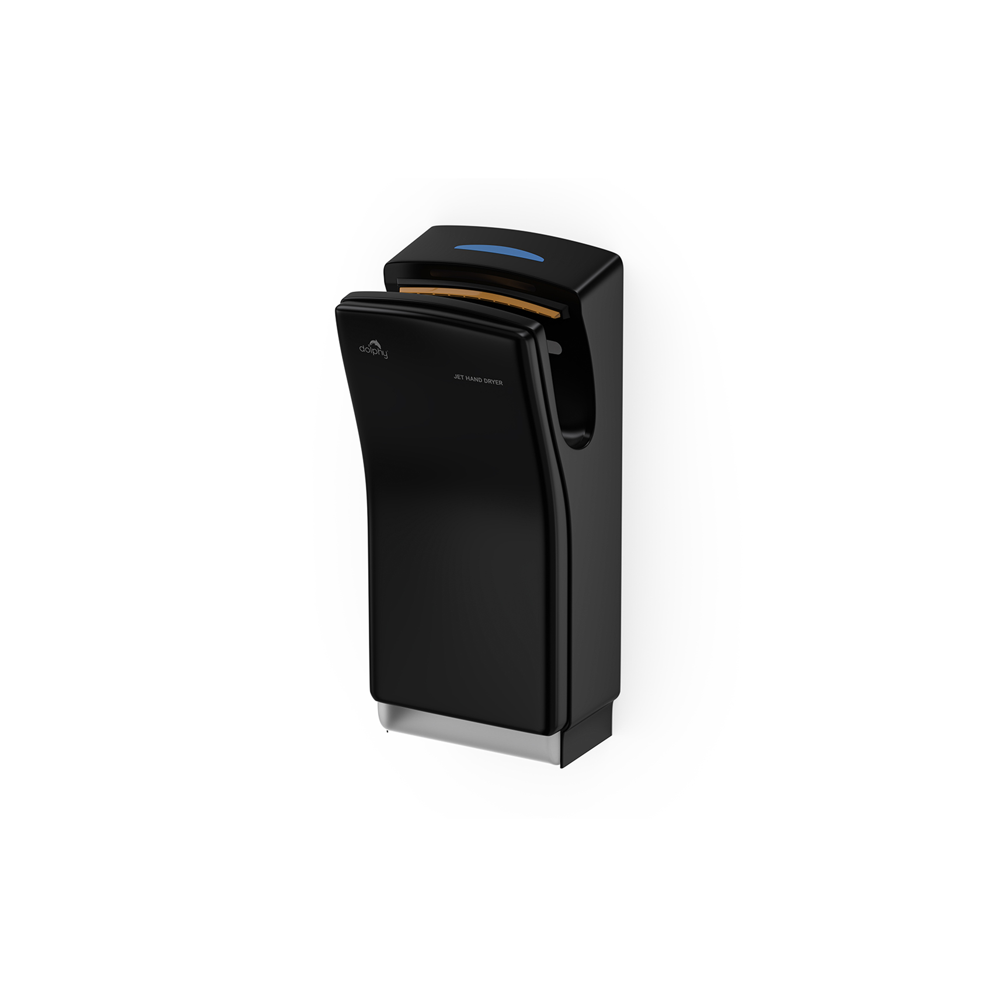 Black Touch-Free Jet Hand Dryer with Auto Cut-Off