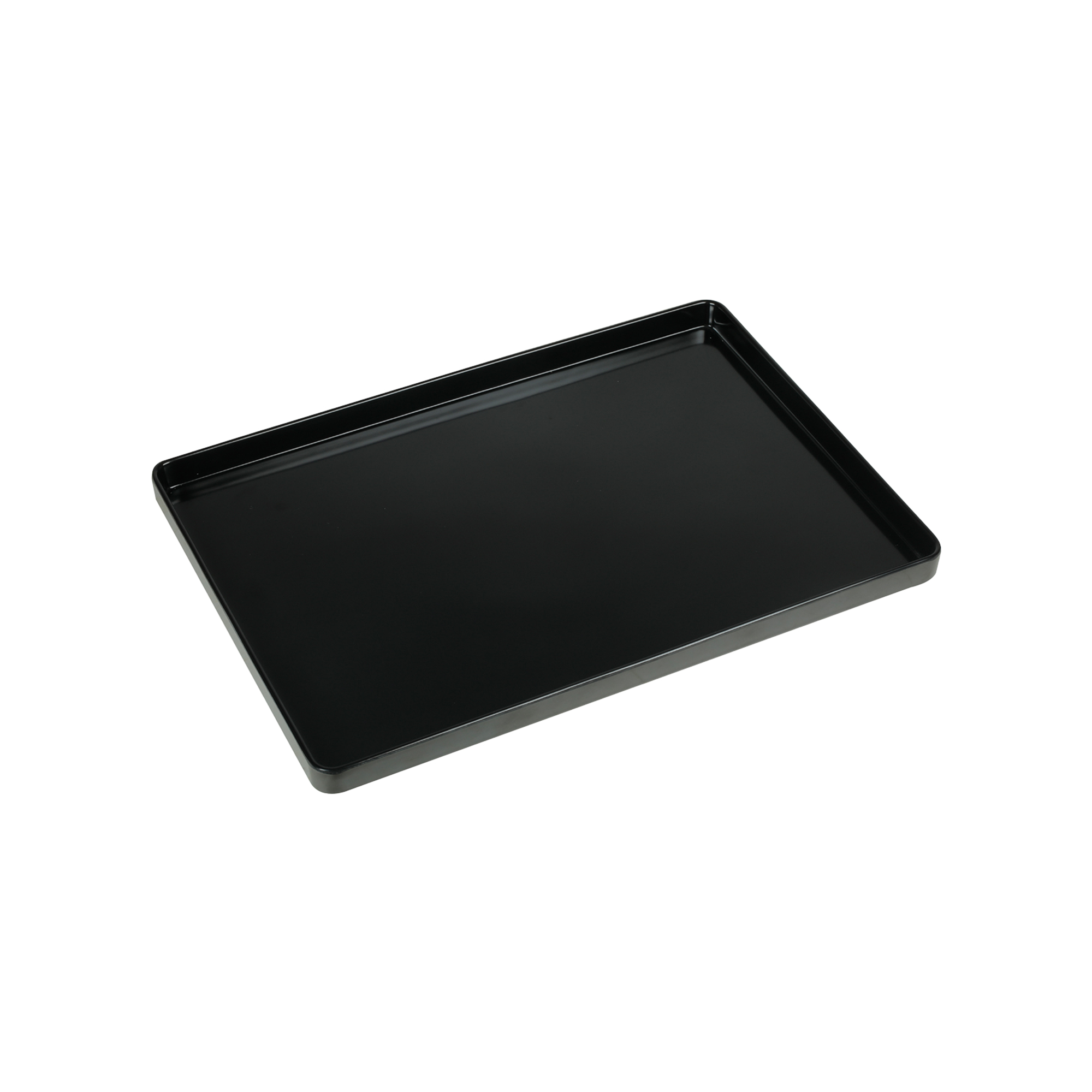 Black Melamine Serving Kettle Tray