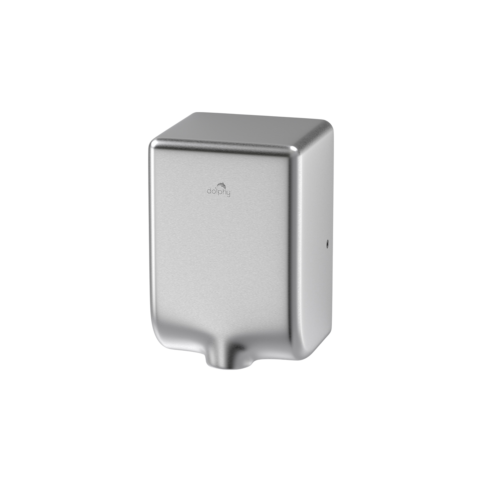 Silver Compact Hand Dryer with Brush Motor