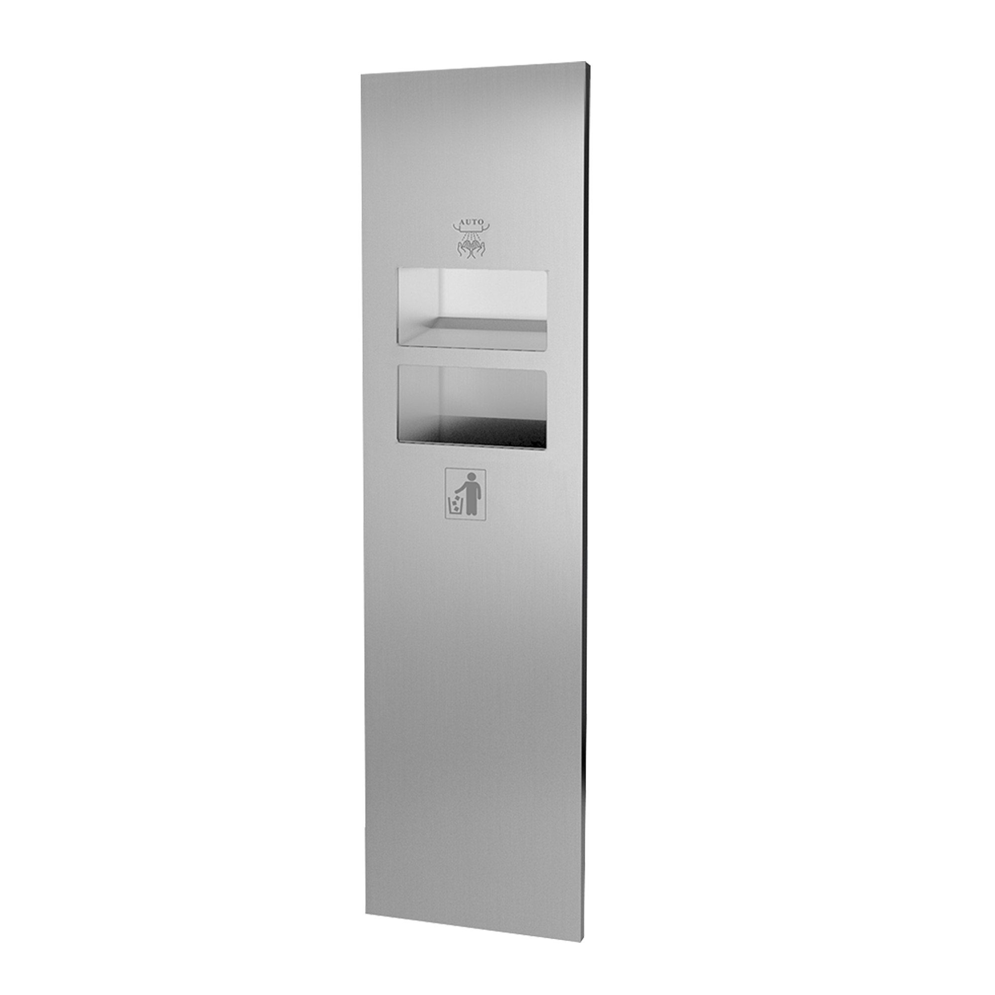 21L Stainless Steel Recessed Panel with Waste Bin