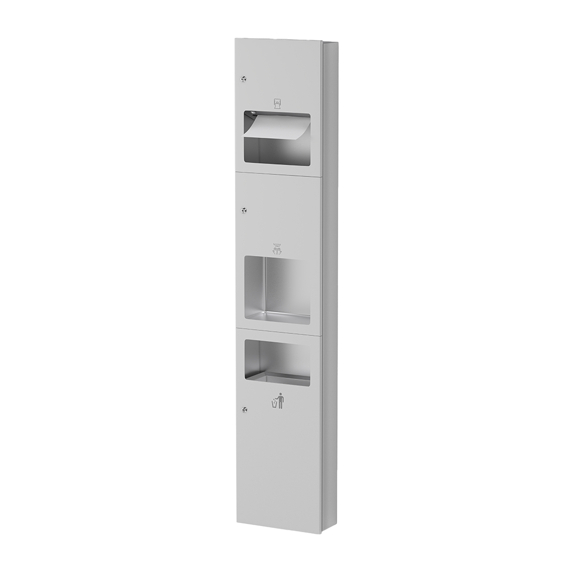 Silver Stainless Steel Recessed Panel 21L