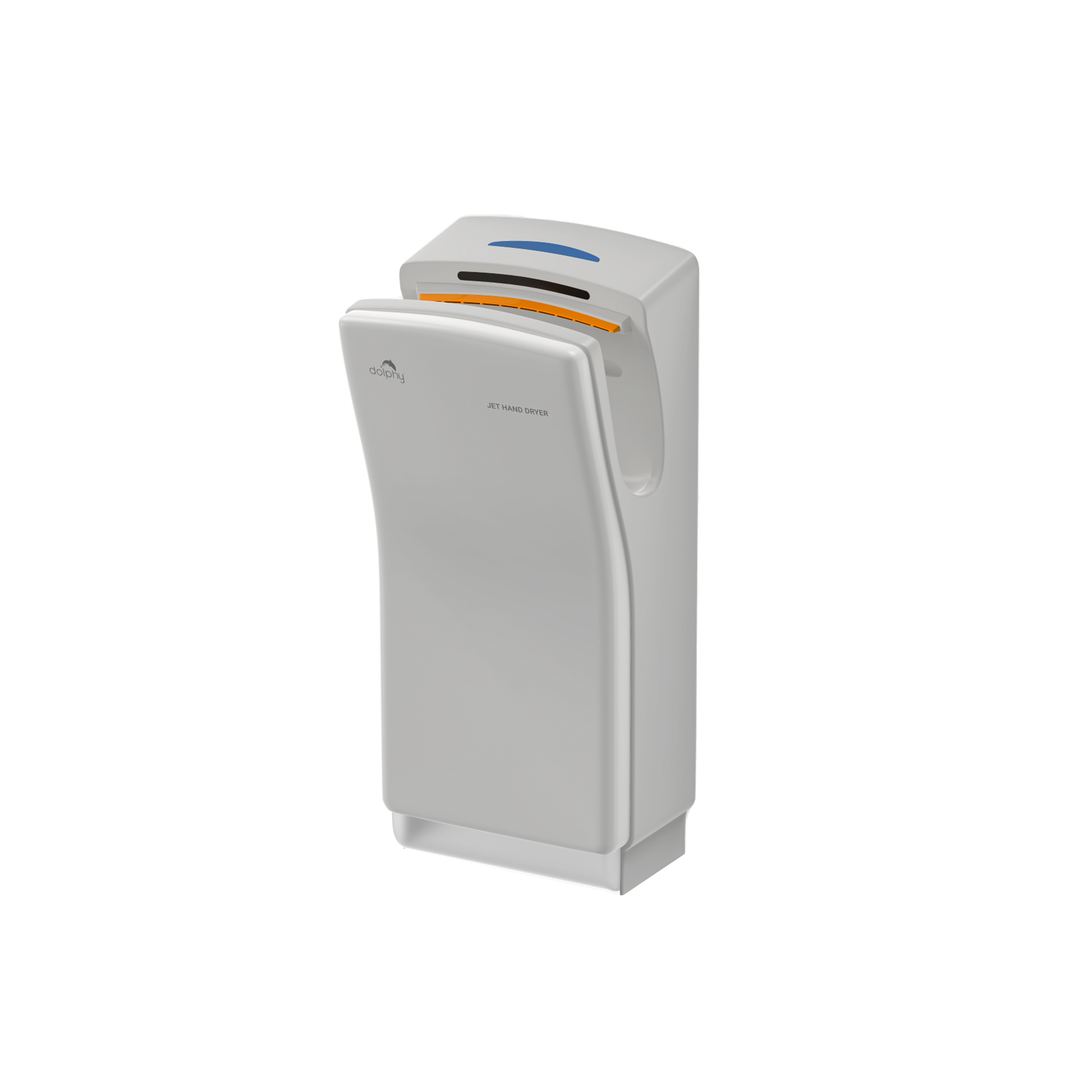 White Touch-Free Jet Hand Dryer with Auto Cut-Off